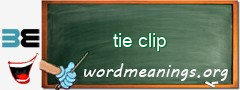 WordMeaning blackboard for tie clip